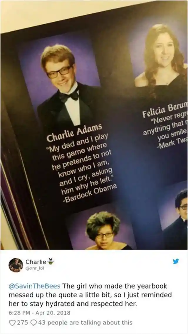 Hysterical High School Yearbook Quotes