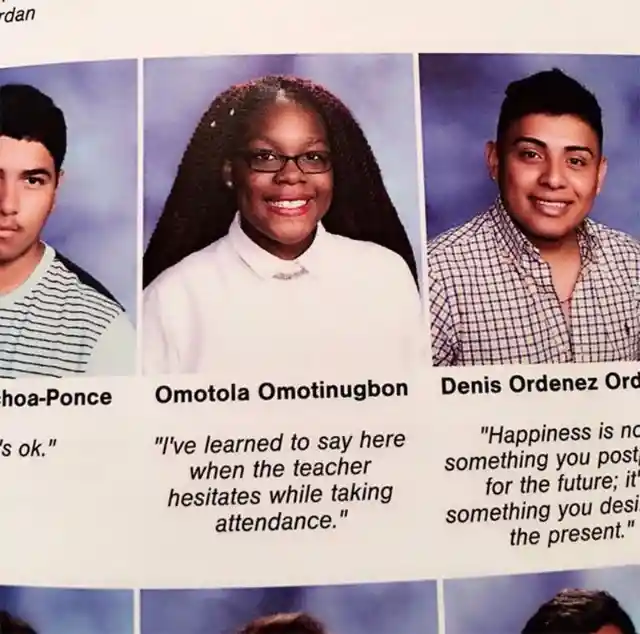 Hysterical High School Yearbook Quotes