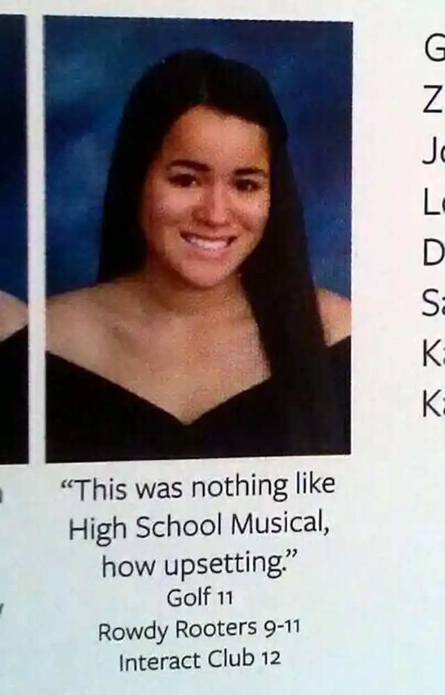 Hysterical High School Yearbook Quotes