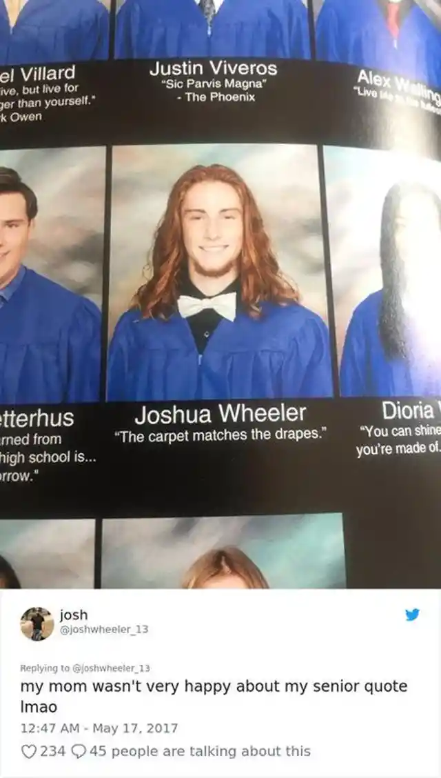 Hysterical High School Yearbook Quotes