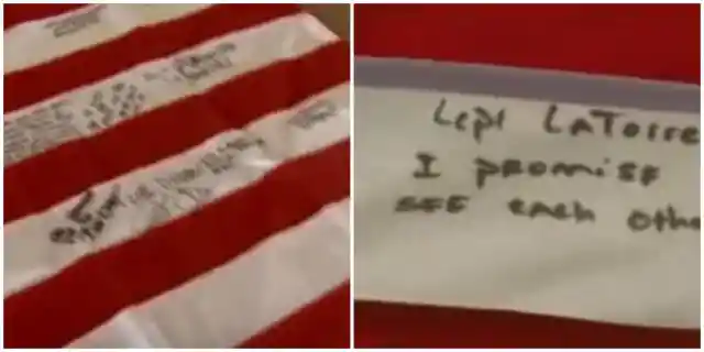 Man Finds Old Flag At Garage Sale, Jumps Back When He Flips It Over