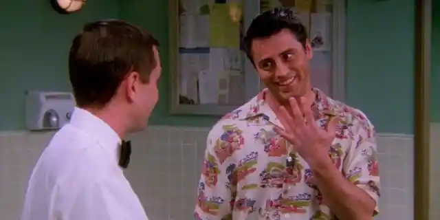 Where did Joey meet his hand twin?