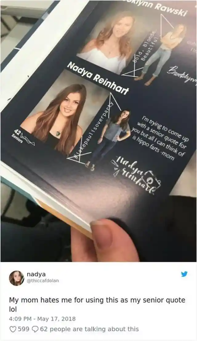 Hysterical High School Yearbook Quotes