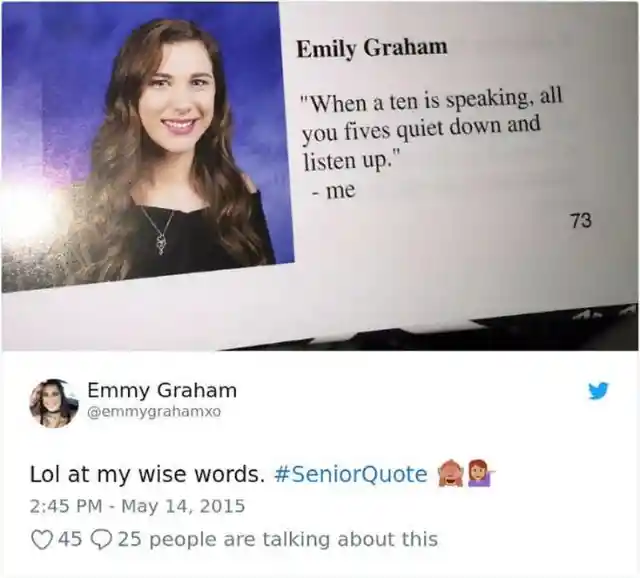 Hysterical High School Yearbook Quotes