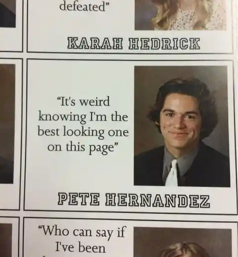 Hysterical High School Yearbook Quotes