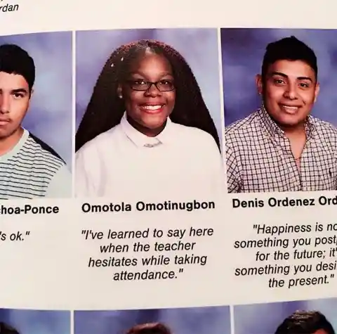 Hysterical High School Yearbook Quotes