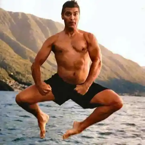 This Clooney Cannonball Was Captured on Camera