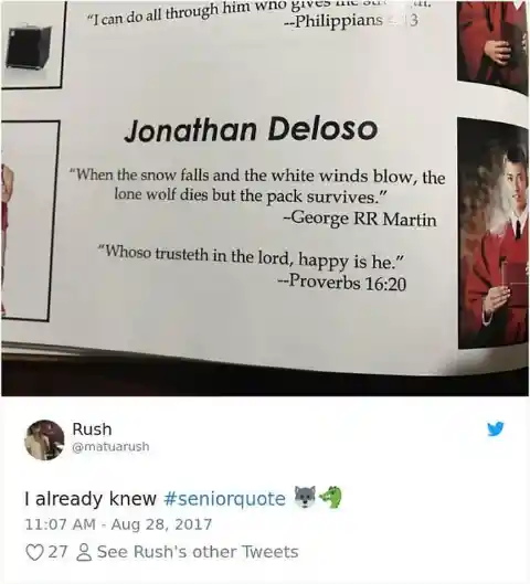 Hysterical High School Yearbook Quotes