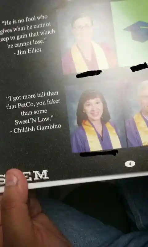 Hysterical High School Yearbook Quotes