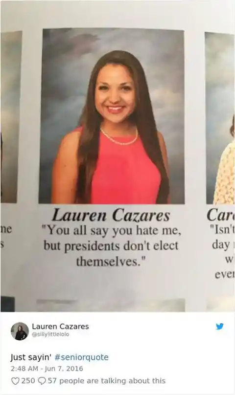 Hysterical High School Yearbook Quotes